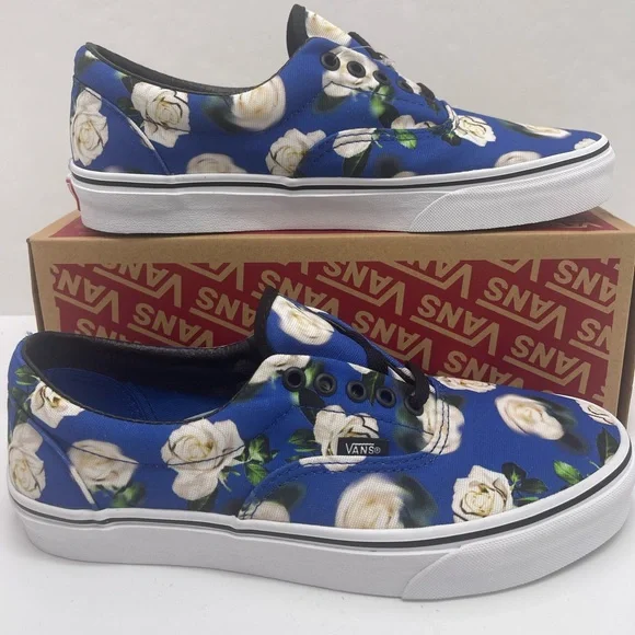 Vans Men’s Era (Romantic Floral) Lapis Blue SneakersVN0A38FRVP9